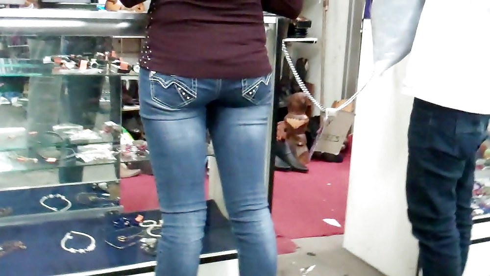 Ass & butt in jeans looking tightly delicious #6144393