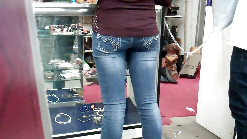 Ass & butt in jeans looking tightly delicious #6144398