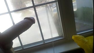 Flashing my cock at the window #9732308