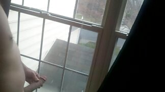Flashing my cock at the window #9732337