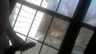 Flashing my cock on the window #9732351