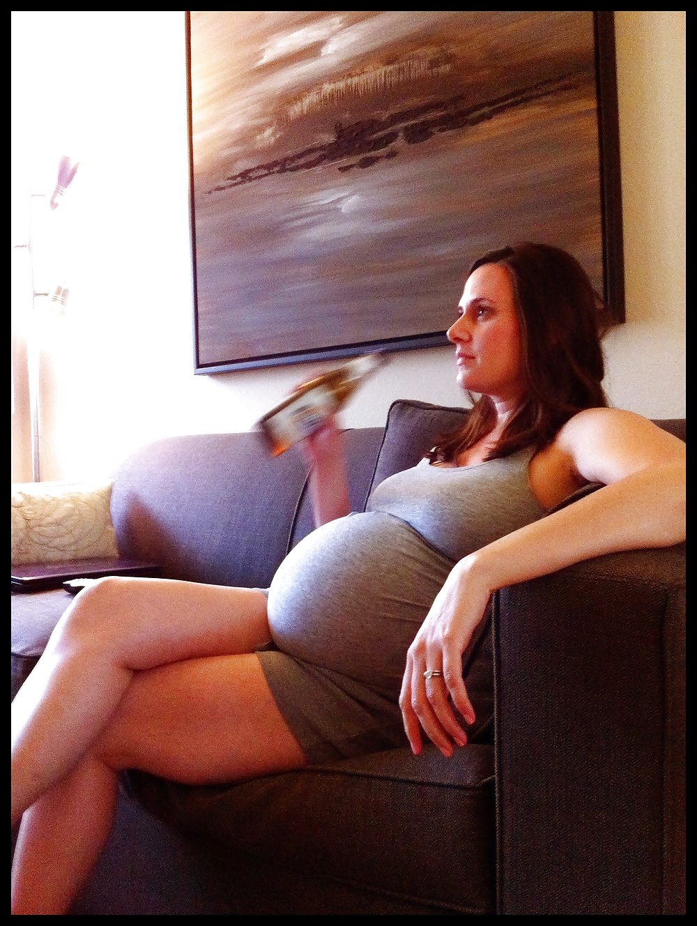 Sexy pregnant girls (clothed) #17744286