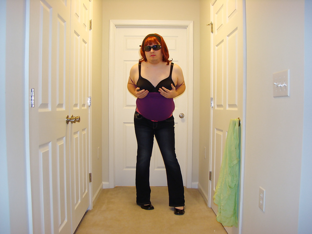 Jeans and Purple Cami #17811965