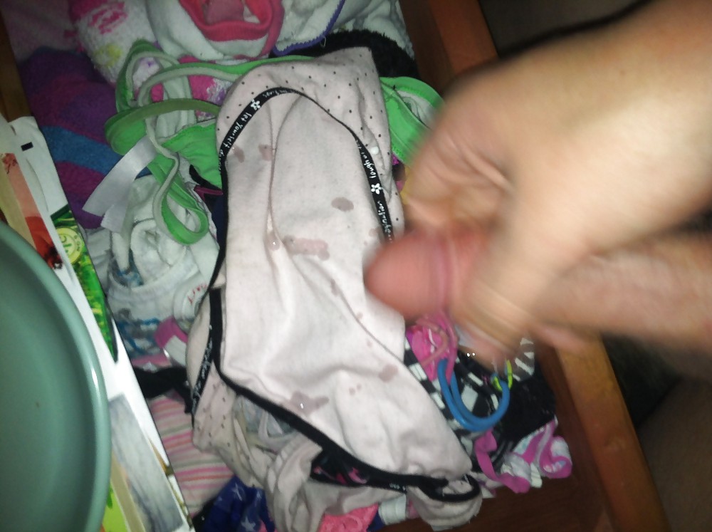 Jugando con ropa de mi hermana playing with mi sister undies
 #14803791