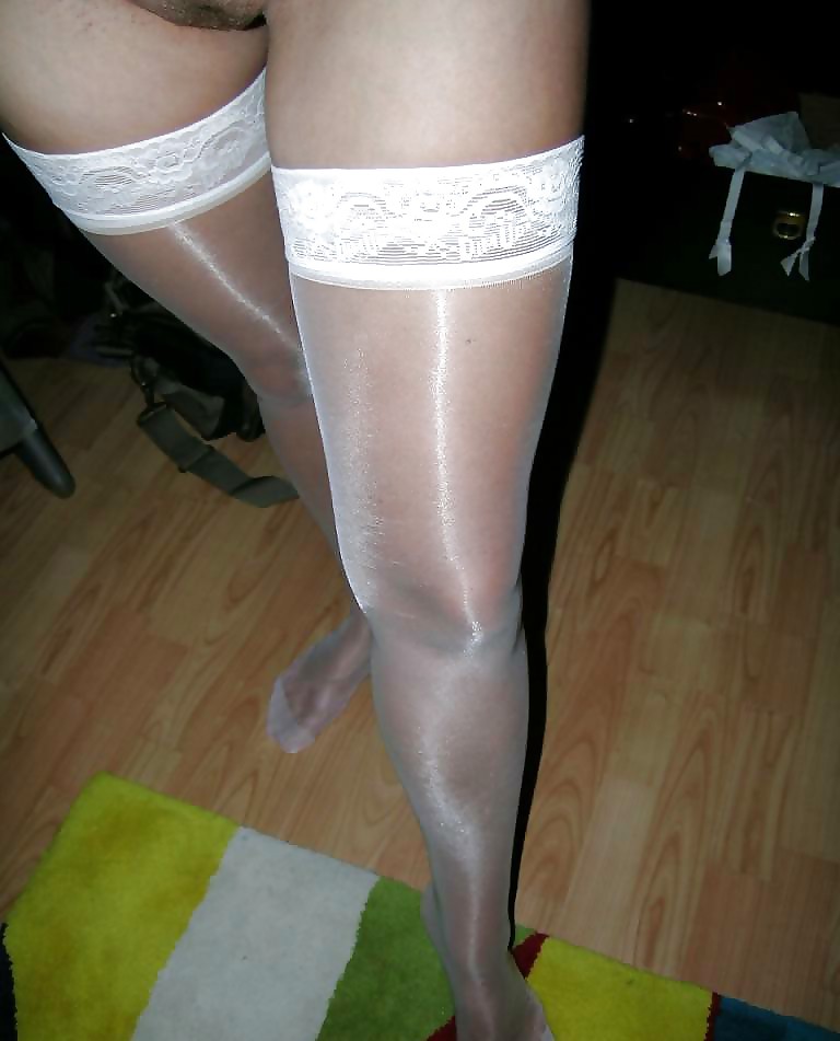White Nylons, stockings & pantyhose #3713419