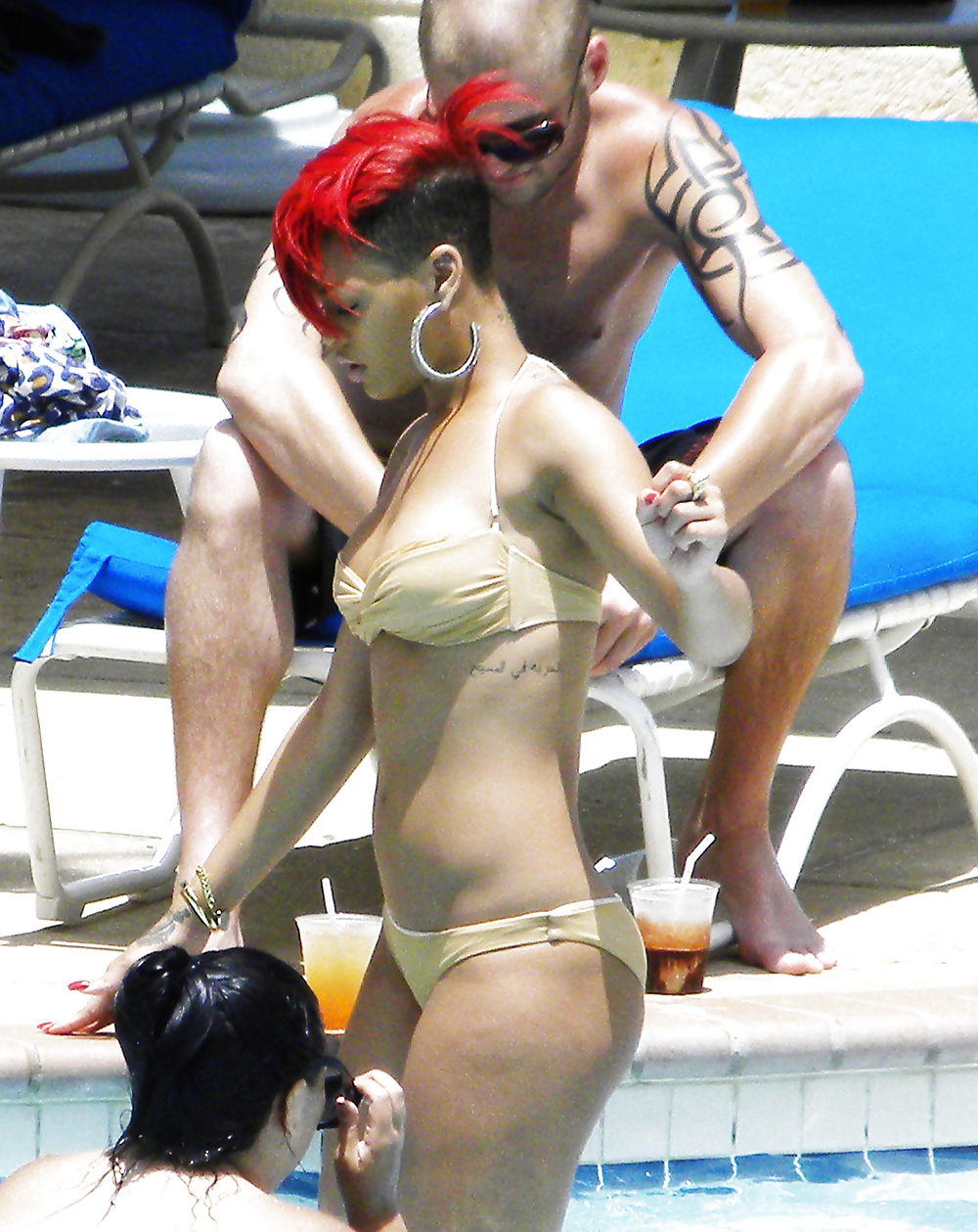 Rihanna bikini in Barbados SEE HER ASSCRACK #10411348