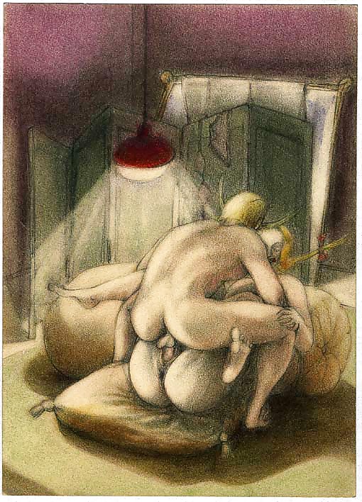 Pintado eroporn arte 29 - artista n.n. (4) c. 1930 para raudy
 #10778592