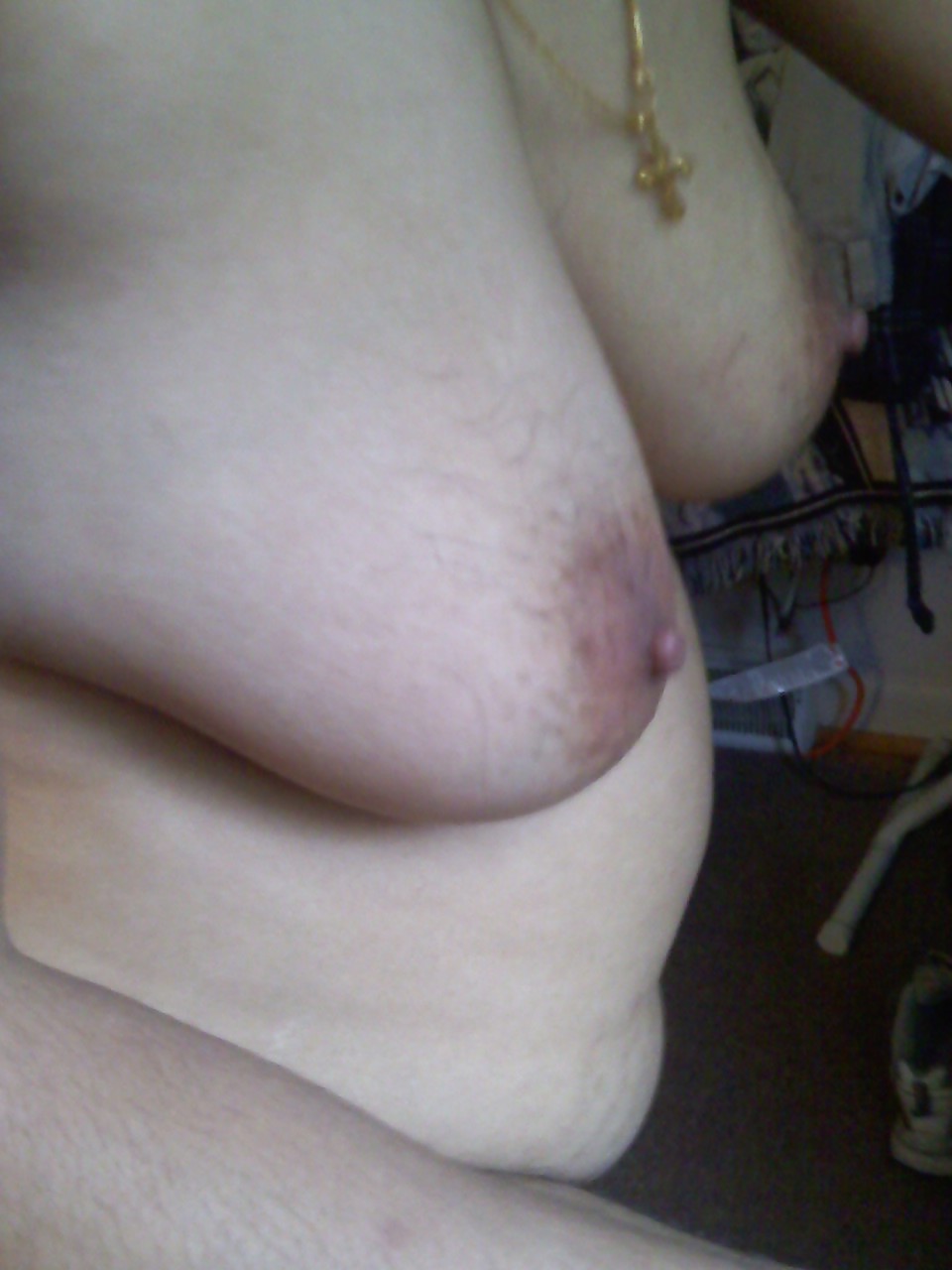 My wife hairy nipple ... boobs #3960260