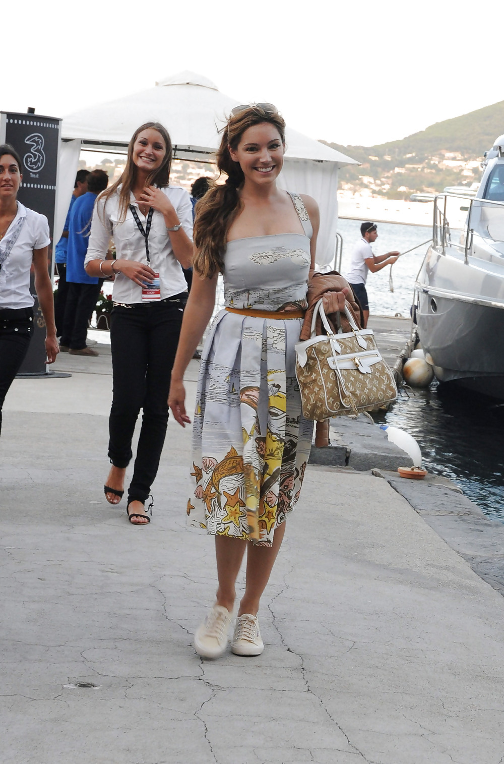 Kelly Brook Arrving Am Festival DIschia #4700892