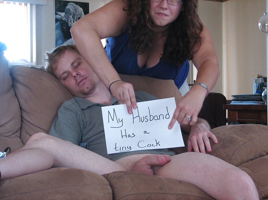 White Wife Humiliates White Husband and His Tiny Cock! #16542836