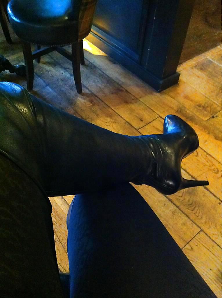 Kiss my black leather boots. #21238558