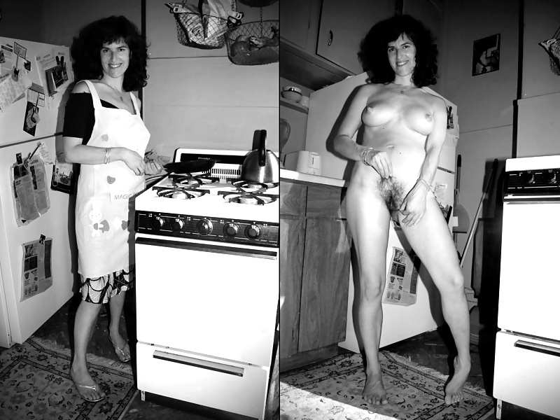 Hairy Dressed and Undressed Black and White (Camaster) #22200989