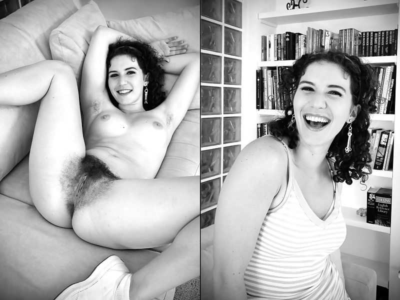 Hairy Dressed and Undressed Black and White (Camaster) #22201054
