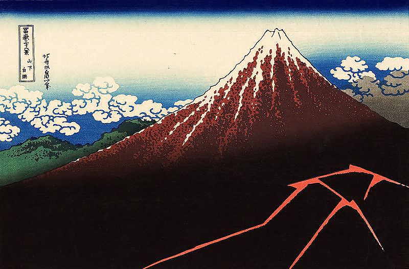 46 Views of Mount Fuji - Katsushika Hokusai  #19260378