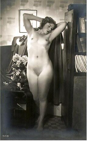 Vintage Erotische Fotokunst 6 - Aktmodell 3 C. 1940 #8536026