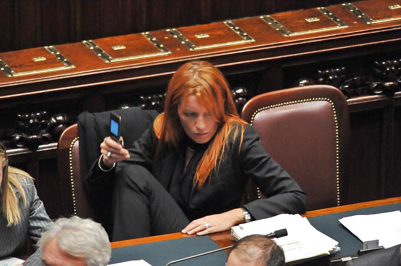 Brambilla Italian tourism ex minister and her stockings #19169766