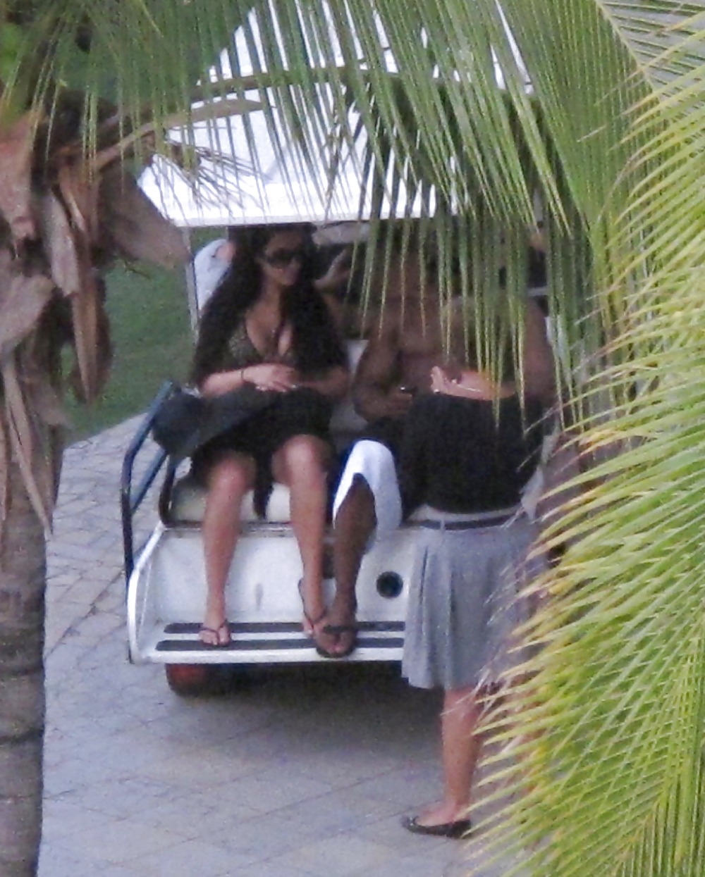 Kim Kardashian Bikini Candids at the Beach in Costa Rica
