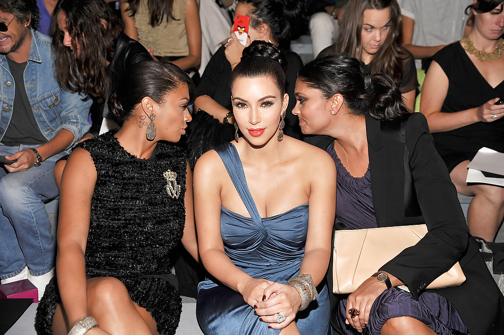 Kim Kardashian at the Vera Wang Spring 2012 fashion show #5585394