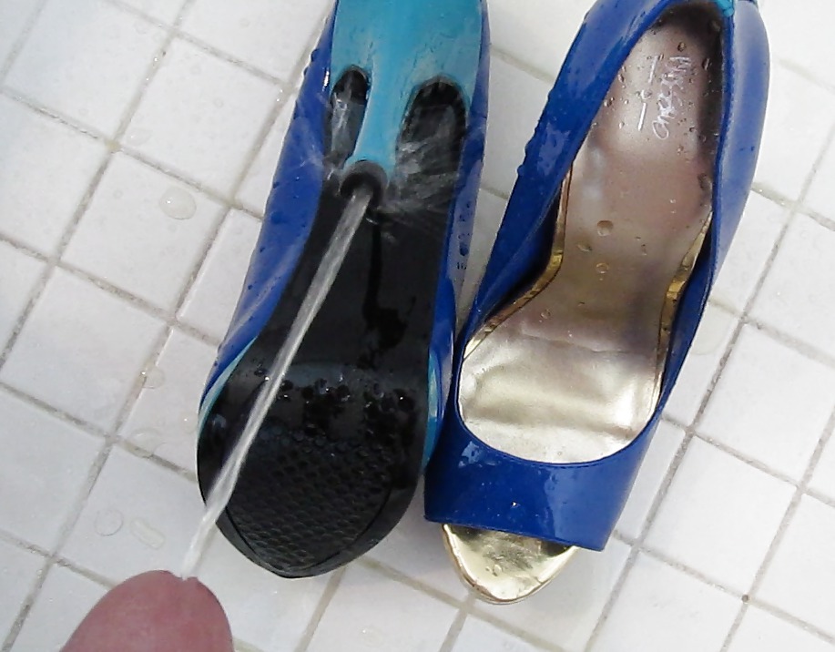 Mossimo azul zapatos de tacón alto peep toe cummed #2
 #21332242