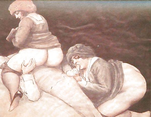 Caleidoscopio de arte erótico y porno dibujado 8 - varios artistas
 #8542615