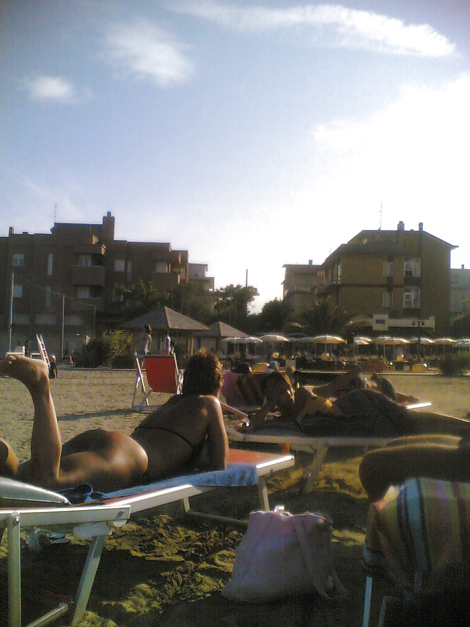 Sexy tan ass on italian beach #7394032
