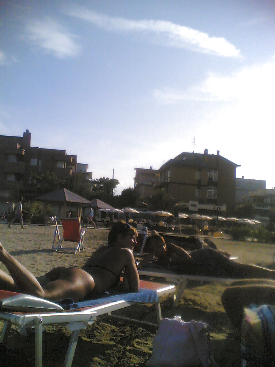 Sexy tan ass on italian beach #7394110