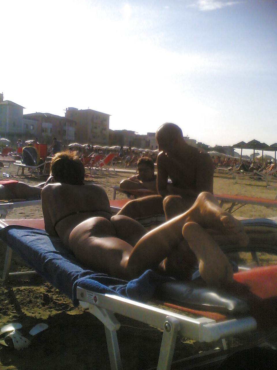 Sexy tan ass on italian beach #7394122