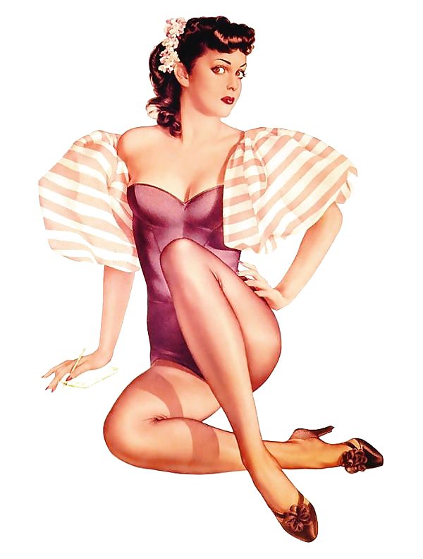 Old school pin-up girls! #8693265