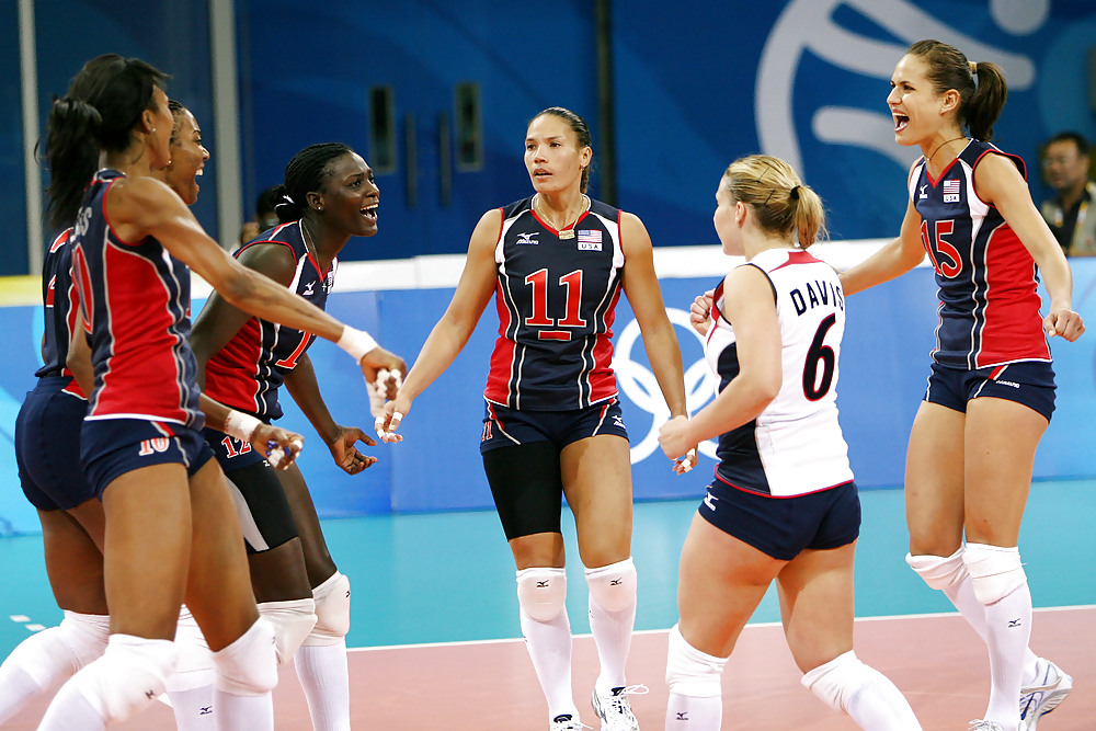 USA-Frauen-Volleyball-Mädchen #4411170