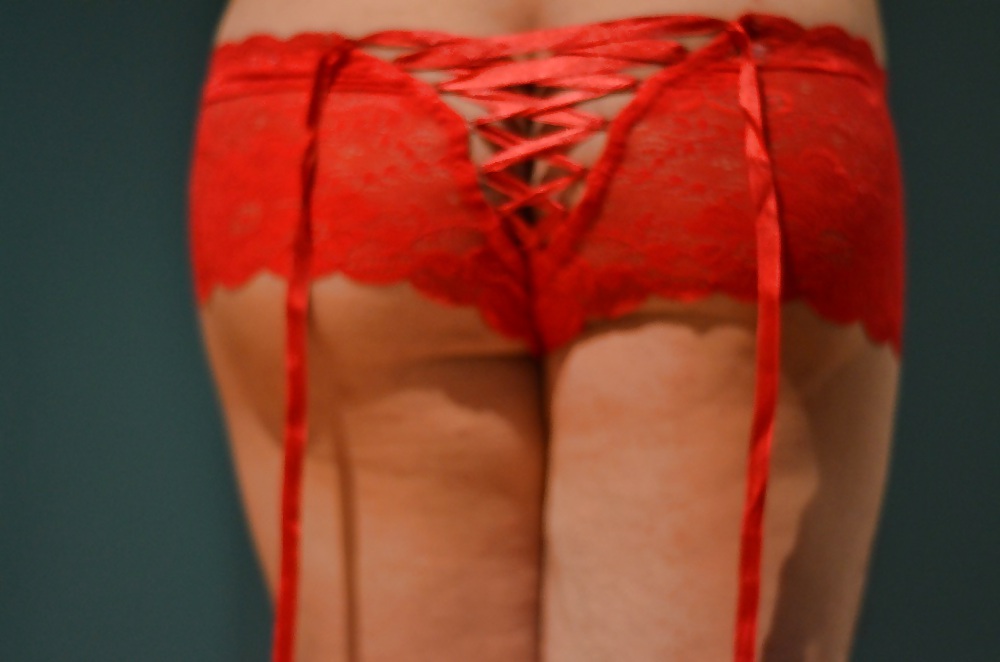 Sissy ass in red #21335087