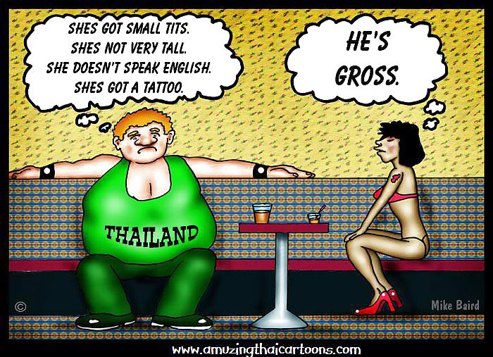 Lustige Cartoons Von Thailand Pattaya #11883503