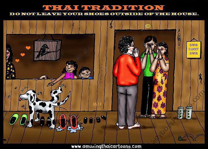 Funny cartoons of Thailand Pattaya #11883693