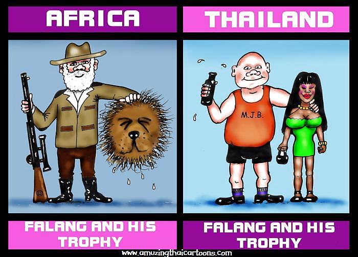Funny cartoons of Thailand Pattaya #11883701