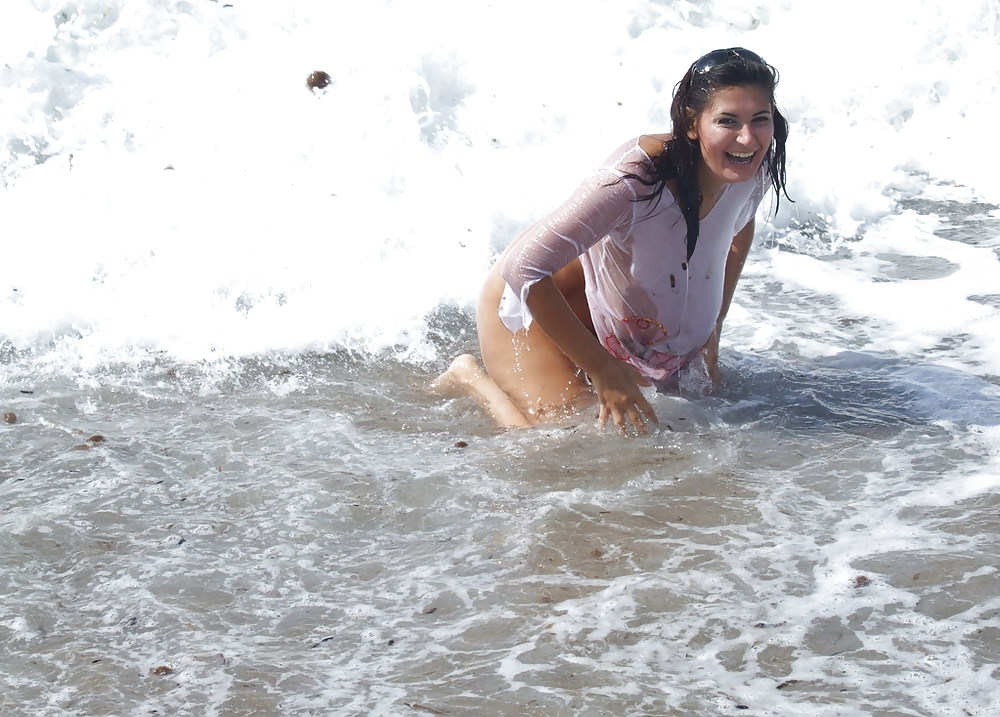 Alexandra Moore - White Transparant On Beach #13629484