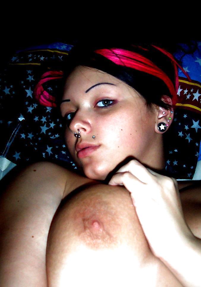 Punk Emo Tattoo Pierced Girls 3 #9905247