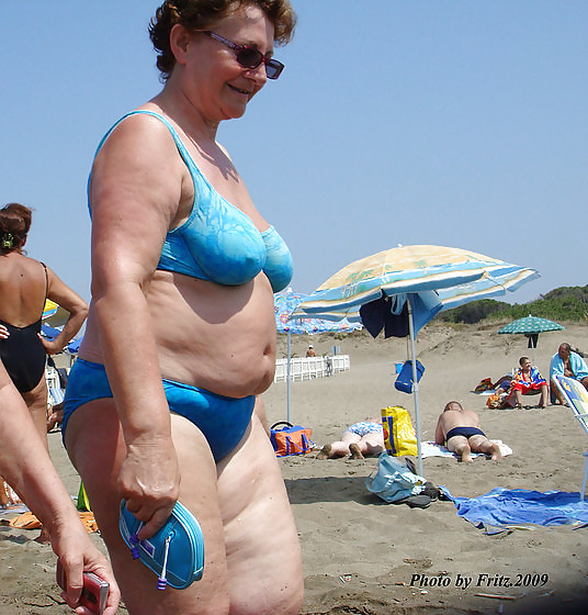 Grannies on beach #11540477