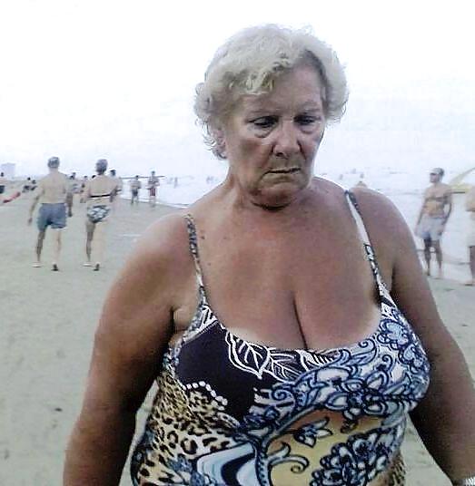 Grannies on beach #11540675