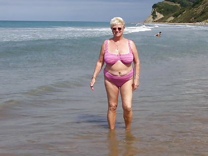 Grannies on beach #11540689