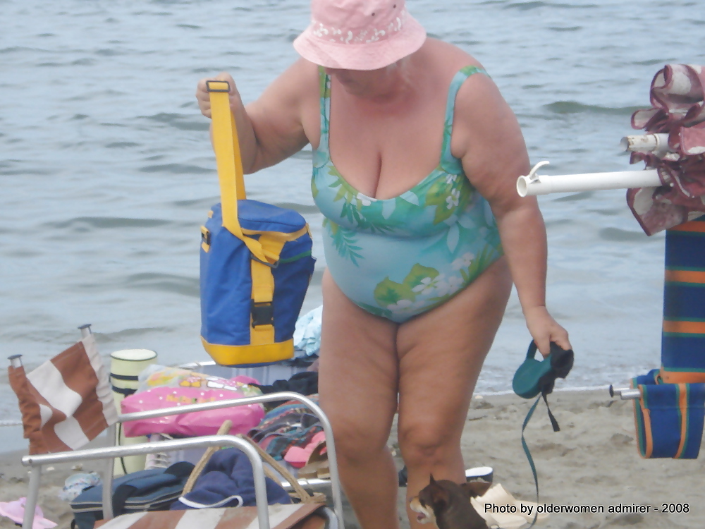 Grannies on beach #11540764