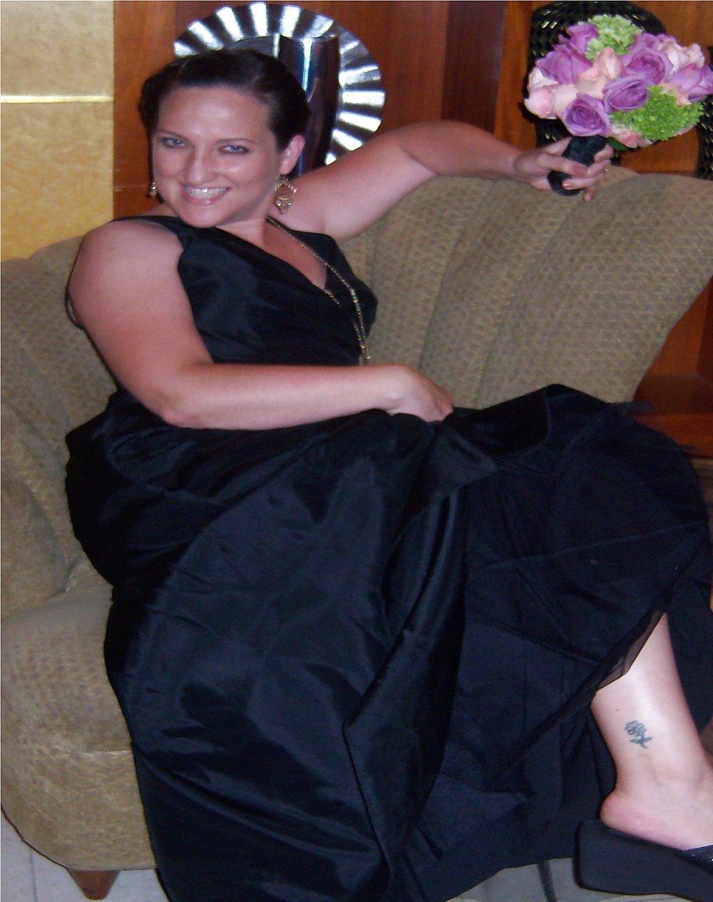 At a Wedding in my Black Gown #9487045