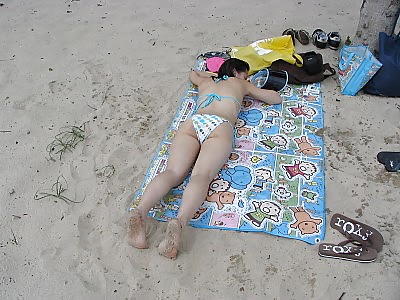 Hong Kong Gal Naughty Bikini Pictures At Local Beaches #18942047