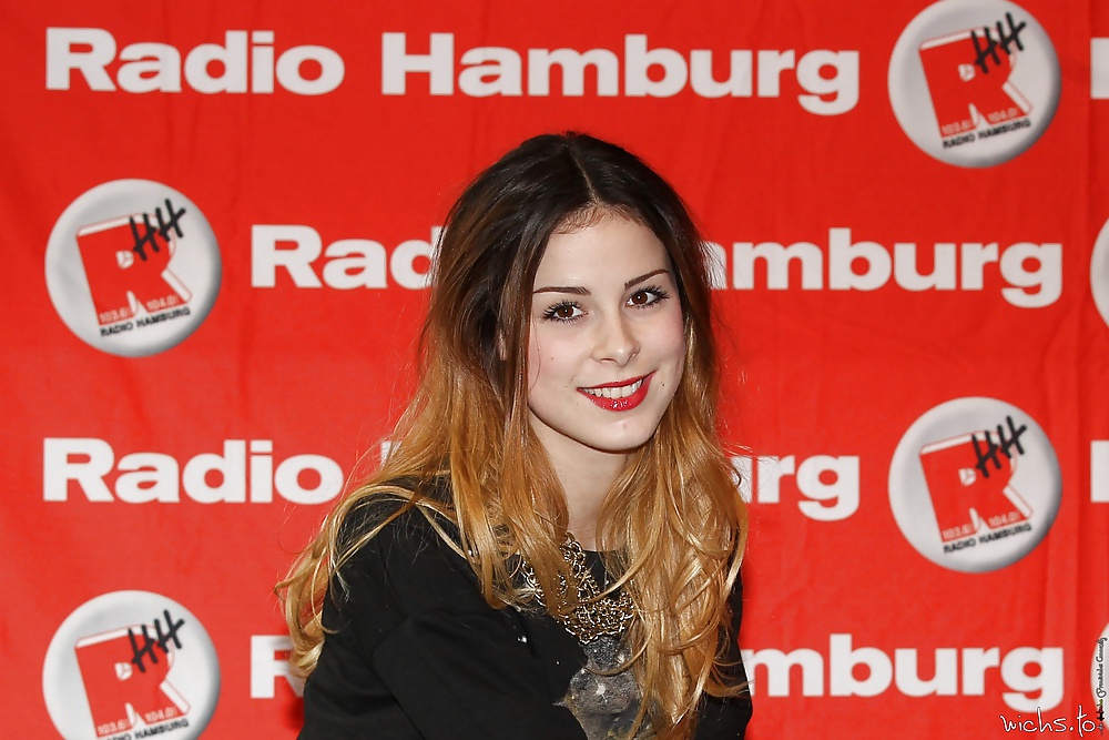 Lena Meyer-Landrut RED Lips, RED Nails, BLACK Nylons #21243824