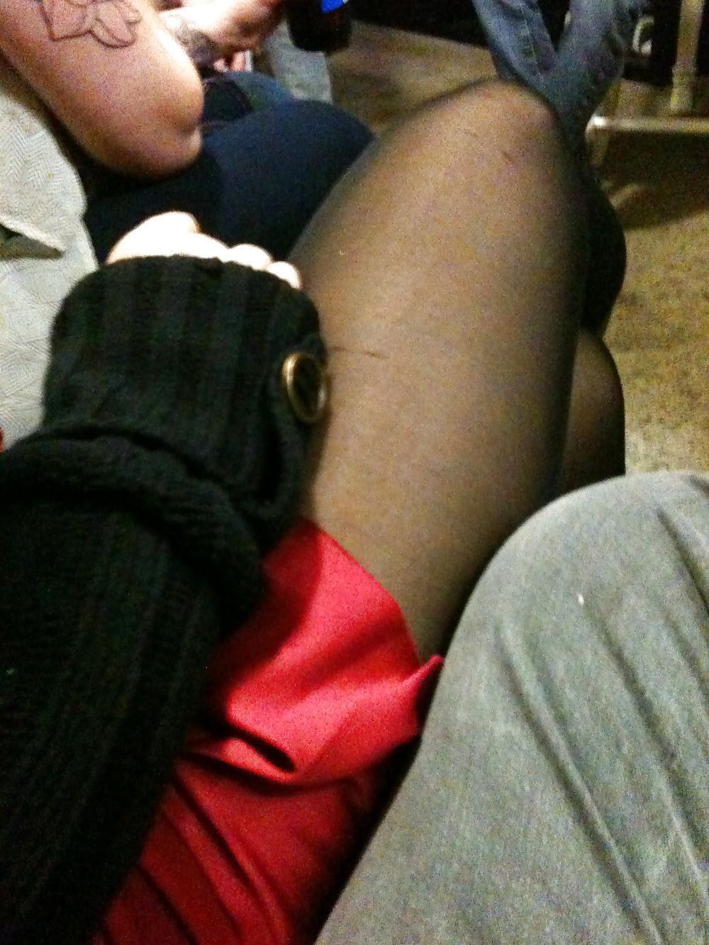 Pantyhose at halloween party #13035810