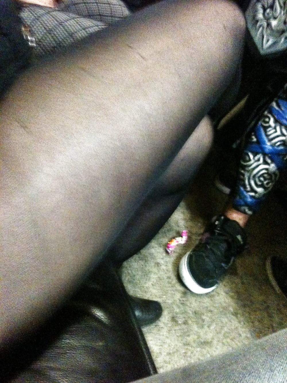 Pantyhose at halloween party #13036093