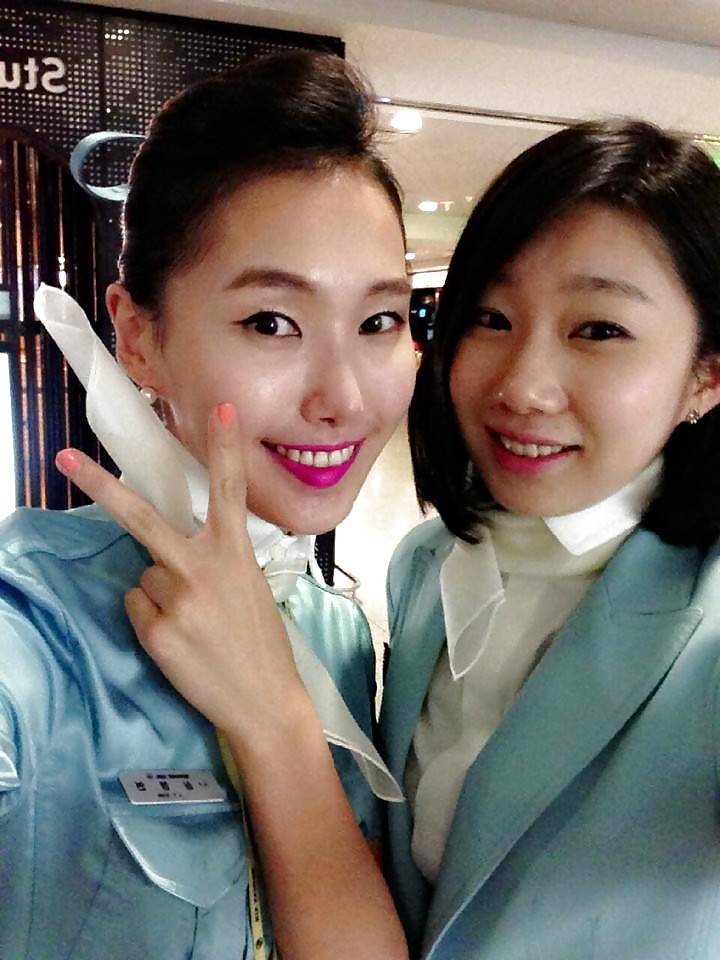 Korean air hostess takes self pics #18141922