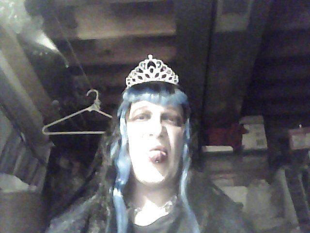 Me in make-up, a wig and a crown #16149825