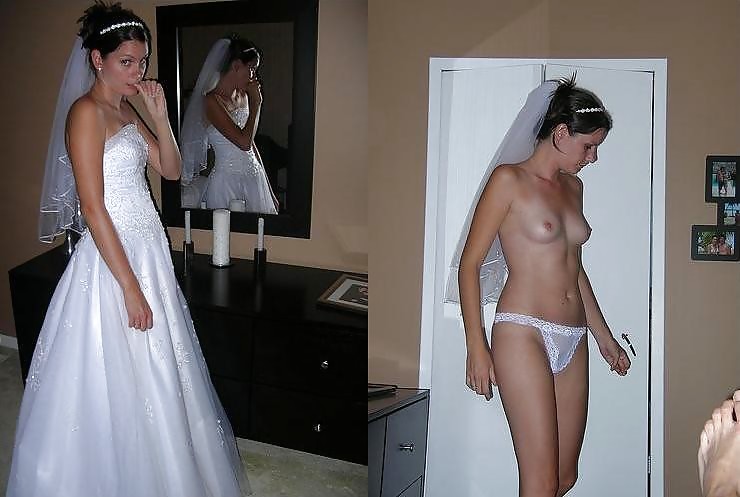 With and without clothes - brides 2. #14090350