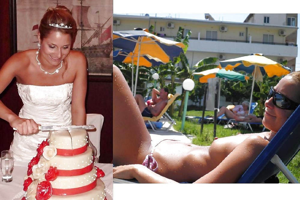 With and without clothes - brides 2. #14090357