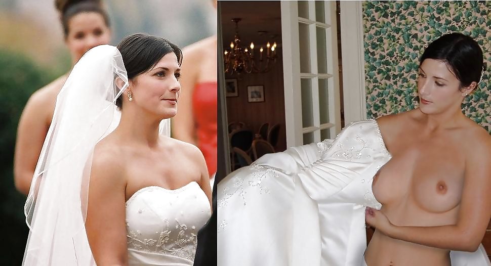 With and without clothes - brides 2. #14090372