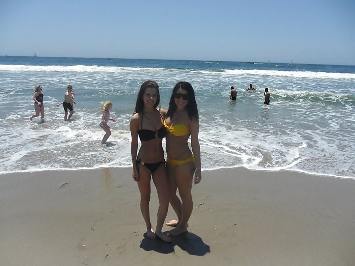 2 sexy chicks at beach!!! #8824062
